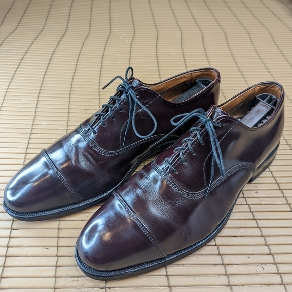 Allen Edmonds Men’s Park Avenue  Burgundy Cap Toe  5675 US Size 7.5D